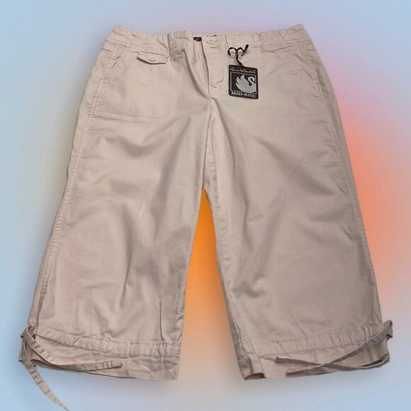 GLORIA VANDERBILT Women’s 8 Stretch Pink Capri Pant - Picture 1 of 3